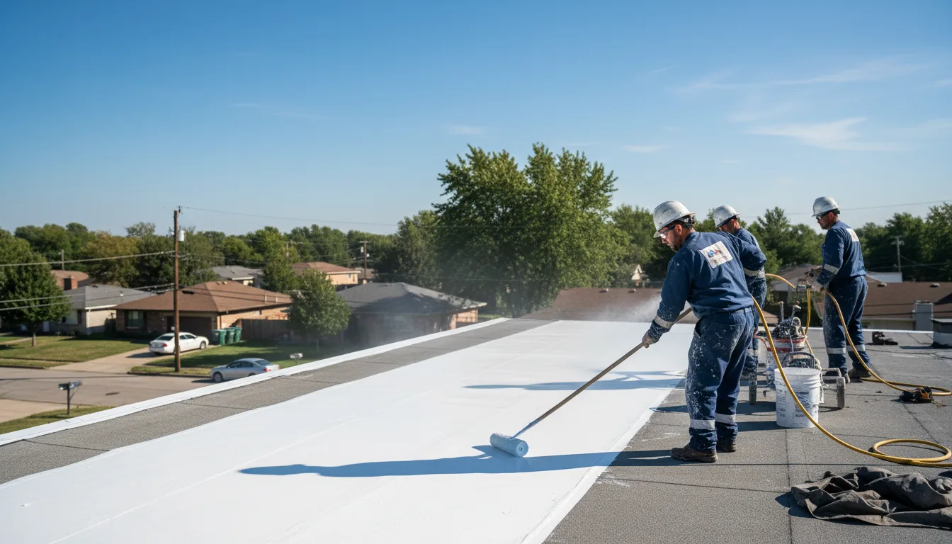 Commercial roof coating in Afton, VA near me